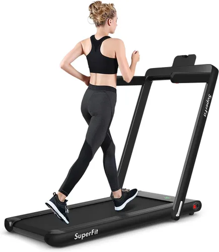 Treadmil - Caminadora plegable portátil 2 en 1 con modos de caminar y correr y correr debajo del escritorio, caminadora debajo del escritorio,