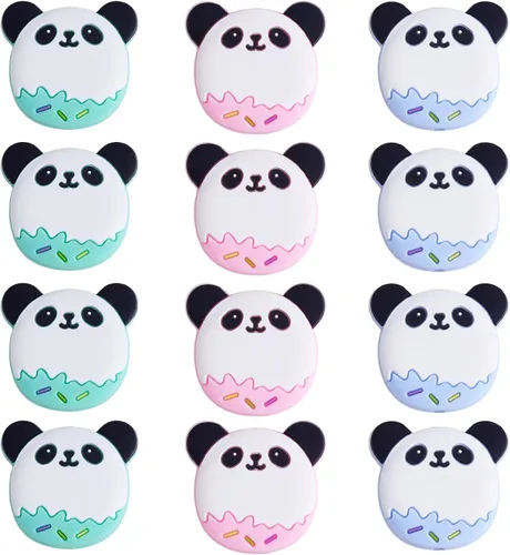 Miniatura 24 de 12 piezas de cuentas de silicona de animales, cuentas focales lindas, cuentas de silicona a granel para bricolaje para hacer varios artículos
