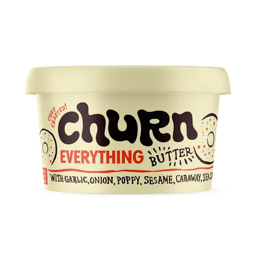 Miniatura 9 de Churn Mantequilla de Cacio & Pepe, mantequilla saborizada batida con mantequilla orgánica alimentada con hierba (5.5 onzas, paquete de 2) – Sin OMG