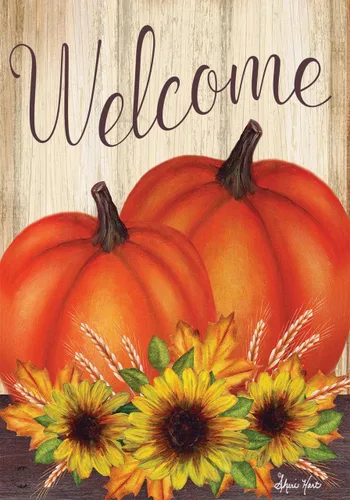 Miniatura 7 de Briarwood Lane Bandera floral de otoño para casa