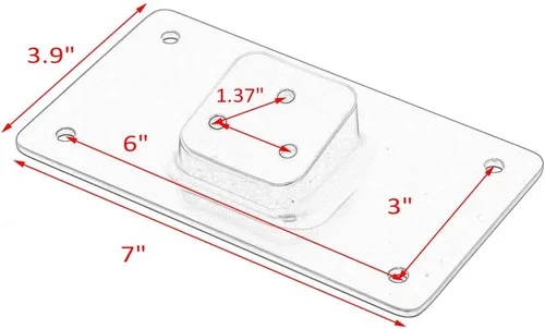 Miniatura 6 de Soporte de montaje de marco de matrícula inclinable para Harley Dynas Sportsters 883 1200 Fatboy