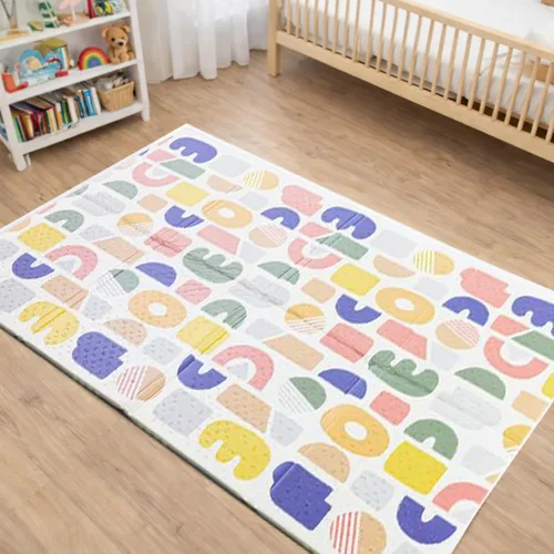 Oribel Alfombra de juego plegable para bebé, 6.6 x 5 pies, resistente a los olores, gruesa y felpa de primera calidad, impermeable, resistente a las