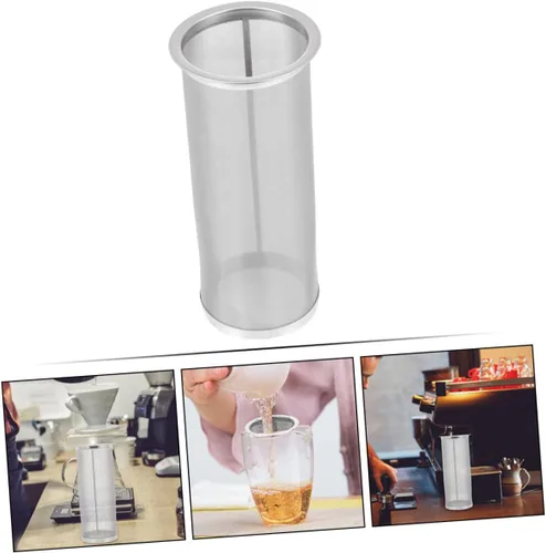Miniatura 4 de Infusor de filtro de café de acero inoxidable, filtro de malla fina para frasco, filtro de café reutilizable, colador de té, accesorios