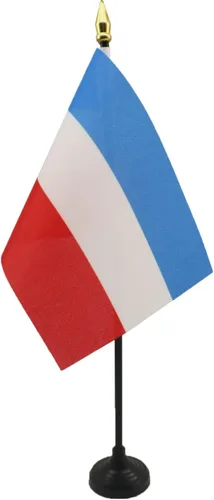 Miniatura 6 de AZ FLAG Bandera de mesa de Albania de 4 x 6 pulgadas - Bandera de escritorio albanesa 5.9 x 3.9 in - Tapa de lanza dorada