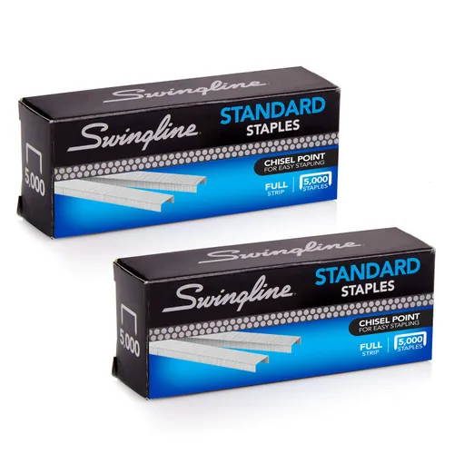 Miniatura 6 de Swingline® Grapas estándar, 1/4 ", tira completa, caja de 5,000