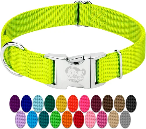 Miniatura 19 de Country Brook Petz – Collar de nailon premium para perro con hebilla de metal para razas pequeñas, medianas y grandes - Más de 10 colores cálidos