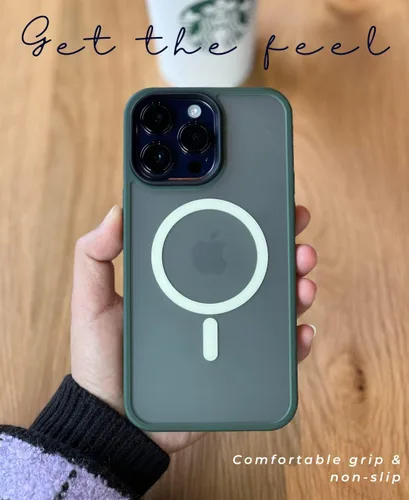Miniatura 6 de Funda para iPhone 14 ProMax, diseño verde militar para iPhone 14 Pro Max de 6.7 pulgadas, protección contra caídas de grado militar, compatible