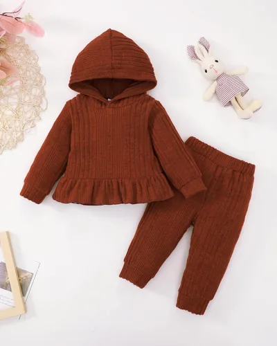 Miniatura 61 de Renotemy Conjunto de ropa para bebé recién nacida, para otoño e invierno, manga larga, pantalones, lindo conjunto de ropa para bebé niña