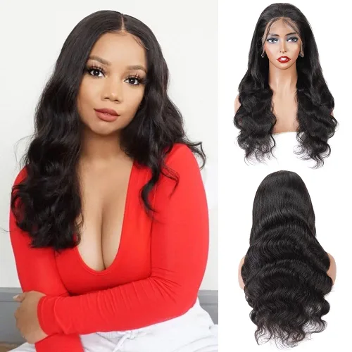 Miniatura 8 de Cabello humano ondulado con cierre frontal de encaje HD 4 x 4, cierre de encaje con cabello de bebé, cabello humano 100% virgen brasileño
