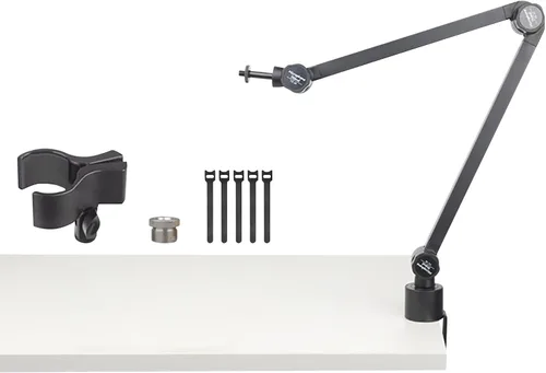 Soporte de micrófono de escritorio ajustable flexible Brazo del auge del micrófono para el montaje superior del arte de la cocina de la transmisión