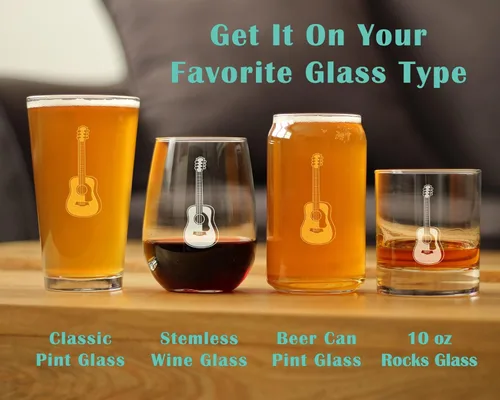 Miniatura 6 de Vaso de guitarra para cerveza, regalos divertidos para músicos y accesorios musicales para mujeres y hombres, vasos de 16 onzas
