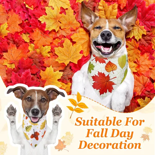 Miniatura 2 de Chunful 100 piezas de bandanas para perros a granel paquete de verano bufanda triangular babero pañuelo conjunto para accesorios de disfraz