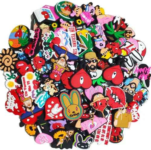 RHYFT Croc Charms for Men Women Shoe Charms Shoes Decoration for Boys Girls Party Birthday Gifts