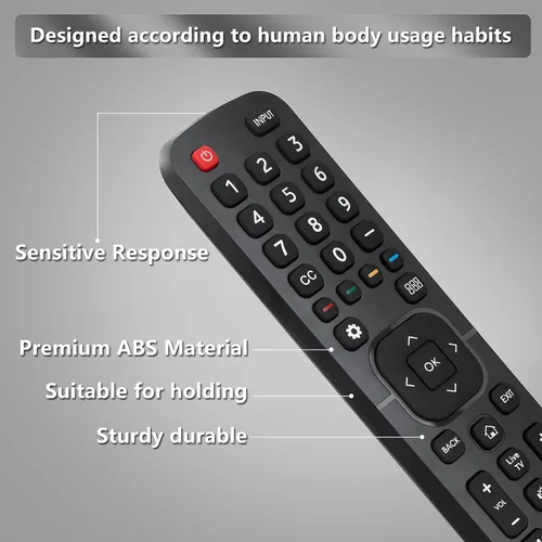 Miniatura 4 de para reemplazo de control remoto Hisense-TV, control remoto universal para televisores inteligentes Hisense (no para televisores Roku)