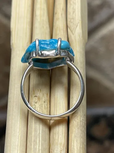 Miniatura 2 de Anillo de plata de ley 925 de la bella durmiente natural, tamaño 9.25