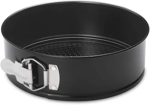 Miniatura 13 de HIWARE Molde para Cheesecake Antiadherente de 9 Pulgadas Molde Desmontable con Fondo Extraíble/A Prueba de Fugas - Negro