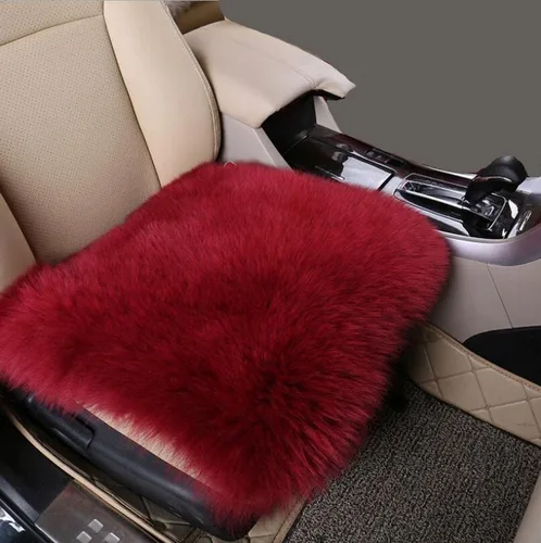 Miniatura 8 de Calor Invernal: Funda Universal de Asiento de Piel de Oveja - Lana Natural, para Autos, Camiones, SUV y Furgonetas - Acompañante de Conducción
