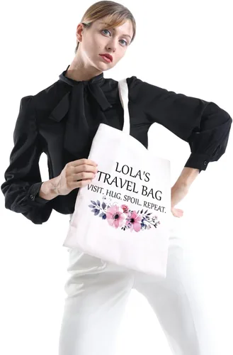 Miniatura 2 de POFULL Bolsa de viaje Lola - Regalo de cumpleaños, visita, abrazo, repetición de estropeo, bolsa de cosméticos, Bolso tote de viaje de Lola, Grande