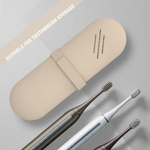 Miniatura 3 de Soporte para brochas de maquillaje de viaje, estuche organizador de maquillaje, bolsa de cosméticos, organizador de artículos de tocador, bolsa Nogal
