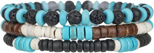 Miniatura 10 de Gothic Bracelet Adjustable Punk Braided Multilayer Grunge Set Beaded Bracelets Emo Metal Cuff Wrap Bracelets Stackable Meaningful Gift