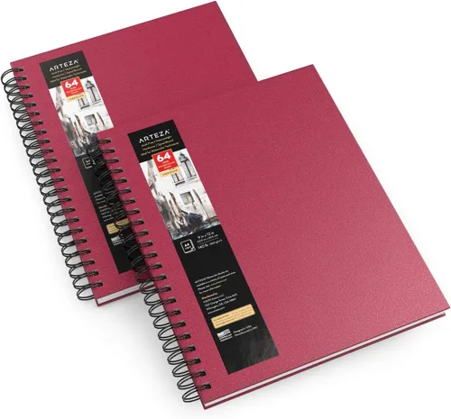Miniatura 13 de Arteza - Cuaderno de bocetos de acuarela con tapa dura. Negro