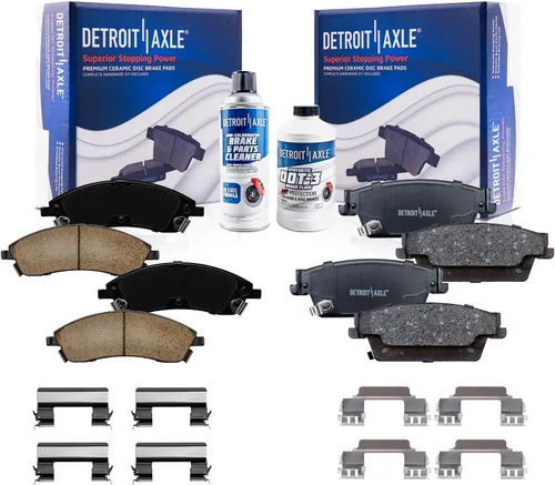 Miniatura 103 de Detroit Axle - Pastillas de Freno para Nissan Altima Sentra 350Z Juke INFINITI G35, Pastillas de Freno Cerámica Delanteras y Traseras Reemplazo
