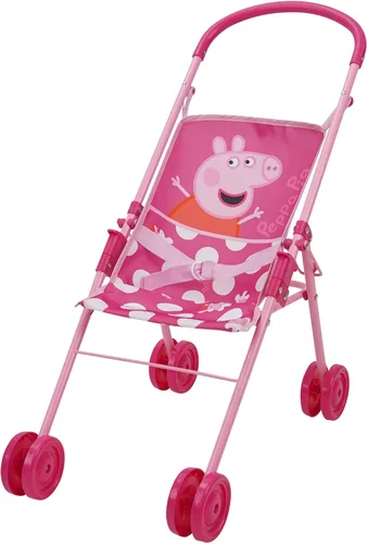 Miniatura 9 de Peppa Pig: Juego de 19 piezas para muñecas Sleep N' Play, color rosa y blanco, para viajes, alimentación, incluye medio cochecito plegable, gorila