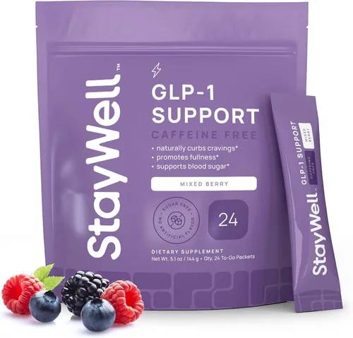 Suplemento GLP-1 | Mezcla de bebida GLP 1 Booster para controlar el apetito y los antojos | Apoyo metabólico de gran sabor - Yerba Mate, Garcinia