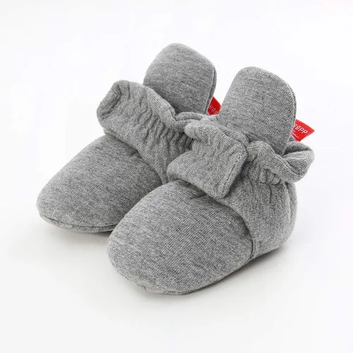 Miniatura 3 de HsdsBebe Botines unisex con forro polar para bebé, antideslizantes, suela suave, calcetines cálidos para invierno