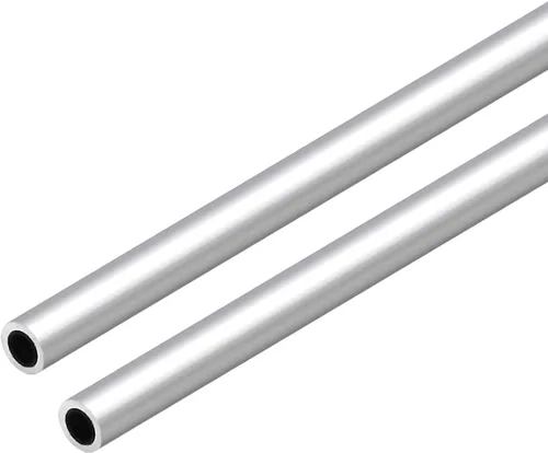 Tubo redondo de aluminio 6063, 0.59 pulgadas de diámetro exterior de 0.079 in de grosor de pared de 11.811 in de longitud, tubo recto de metal sin