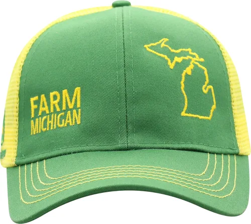 Miniatura 21 de John Deere Gorra de béisbol con logotipo y malla trasera con contraste, para hombre