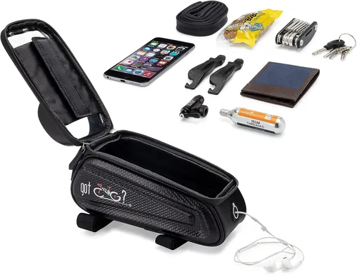 Miniatura 3 de Bolsa de bicicleta más gratis Multi herramienta tubo superior marco frontal impermeable pantalla táctil Ciclismo bicicleta teléfono soporte pack