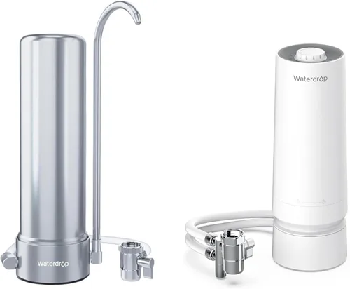 Waterdrop Filtro de agua para encimera de 8000 galones y 4000 galones, el filtro de agua para encimera reduce los metales pesados, el mal olor y el
