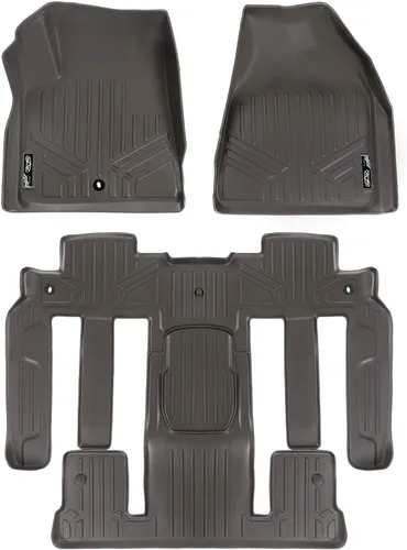 Miniatura 11 de SMARTLINER Juego de tapetes de piso de 2 filas compatibles con Buick Enclave 2008-2017 BMW (Alpina XB7) 2021-2021