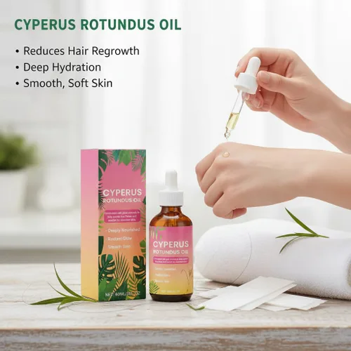 Miniatura 2 de Aceite Cyperus Rotundus de 2 piezas para depilación, producto herbario natural reduce el crecimiento del cabello, adecuado para todo