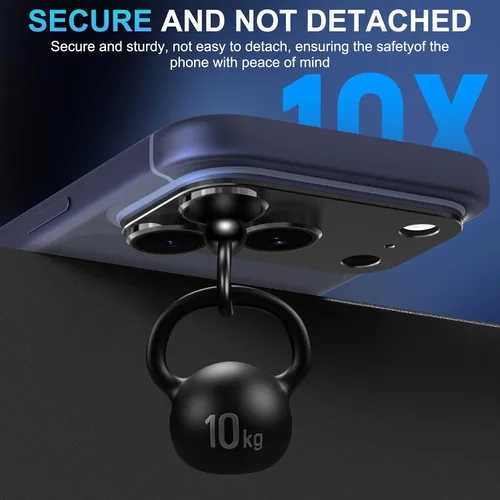 Miniatura 6 de Suoman Protector de lente de cámara para iPhone 17 Pro Max, [todo en uno esmerilado] [Adhesión fuerte] Marco de metal templado cubierta de lente