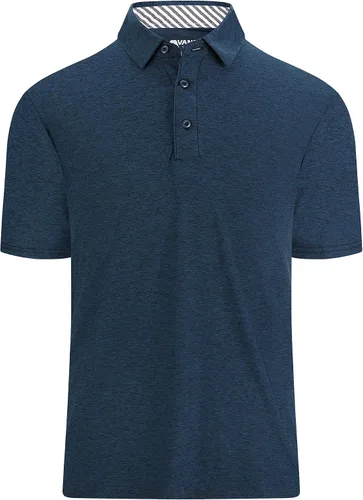 Alex Vando - Camisa de golf para hombre con absorción de humedad, de secado rápido, manga corta, informal, tipo polo