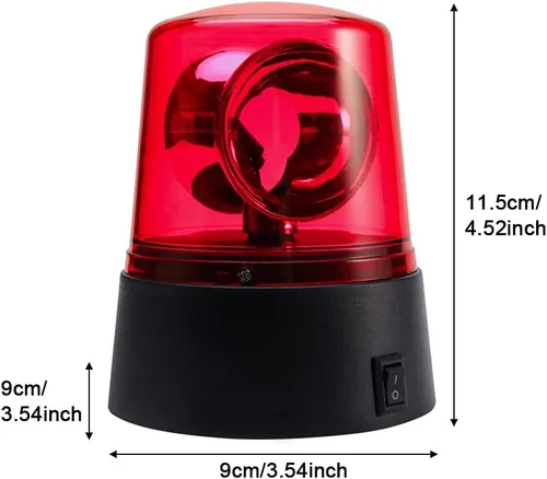 Miniatura 6 de Luz estroboscópica LED giratoria de 360 grados con efecto de escenario intermitente para DJ, funciona con pilas, lámpara giratoria para fiesta