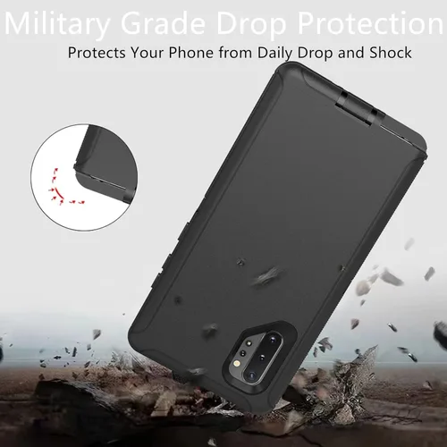 Miniatura 7 de Funda protectora resistente para Samsung Galaxy Note 10 Plus, a prueba de polvo, a prueba de golpes, protección contra caídas, 3 en 1, para Samsung