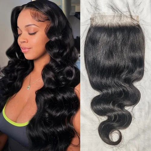 Miniatura 11 de Encaje frontal transparente HD de 13 x 6 pulgadas, prearrancado con abuelitos, línea capilar natural, cierre frontal ondulado 12A, cabello humano