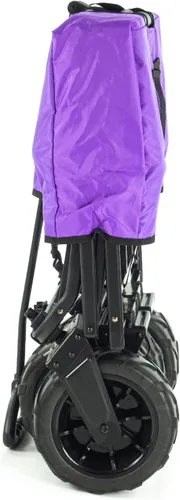 Miniatura 4 de Creative Outdoor Push Pull - Cochecito plegable para exteriores, capacidad de peso de 200 libras, carrito plegable portátil todo terreno, ruedas