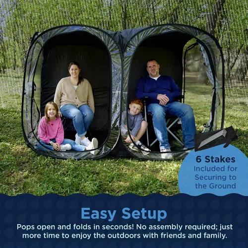Miniatura 6 de WeatherPod® Side-by-Side™ 2-4 Person Pop-Up Sports Tent Pod - The Original Shark Tank Instant Setup All-Weather Shelter for Outdoor Sports, Rain