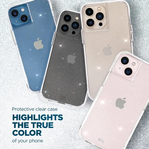Miniatura 2 de Case-Mate Funda para iPhone 13 Pro Max para mujeres [protección contra caídas de 10 pies] [carga inalámbrica] Funda transparente cristalina