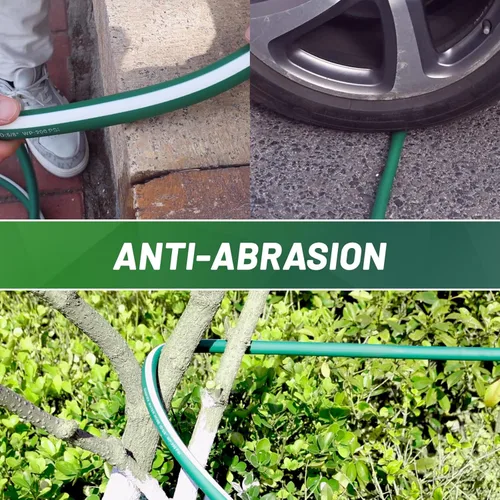 Miniatura 5 de Manguera de jardín corta de 10 pies 15 pies - Manguera de agua híbrida para exteriores con accesorios sólidos - Manguera de jardín flexible, sin