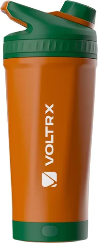 Miniatura 11 de VOLTRX ChillMix Botella agitadora de proteínas aislada de acero inoxidable - Mezclador eléctrico recargable USB C para batidos con proteínas, tazas