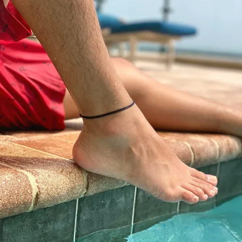 Miniatura 6 de Tobillera de cordón para hombres, mujeres, adolescentes y adultos, unisex, pulsera de tobillo para surfistas, playa, tobilleras, impermeables