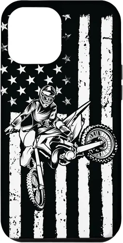 Miniatura 26 de Funda de motocross con bandera de Estados Unidos para iPhone 17