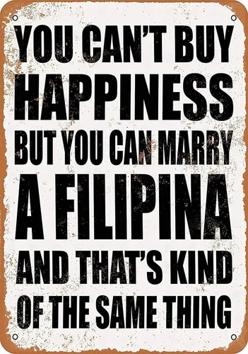 Miniatura 10 de Sign You Can't Buy Happiness BUT You CAN Marry a Czech - Letrero de metal divertido de metal de 8 x 12 pulgadas para bar, pub para interiores