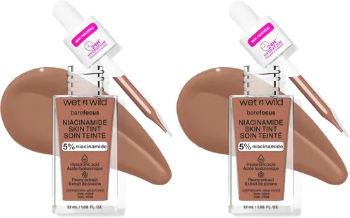 Miniatura 32 de wet n wild Bare Focus Tinte para la Piel, Enriquecido con 5% Niacinamida, Cobertura Ligera Transparente Modulable, Acabado Radiante Natural, Claro