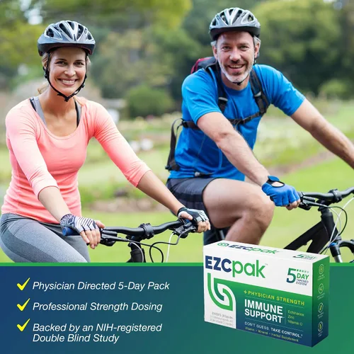 Miniatura 8 de Suplemento EZC de zinc, equinácea púrpura y vitamina C. Apoyo inmunológico de 5 días, diseñado por médicos, 1, 1
